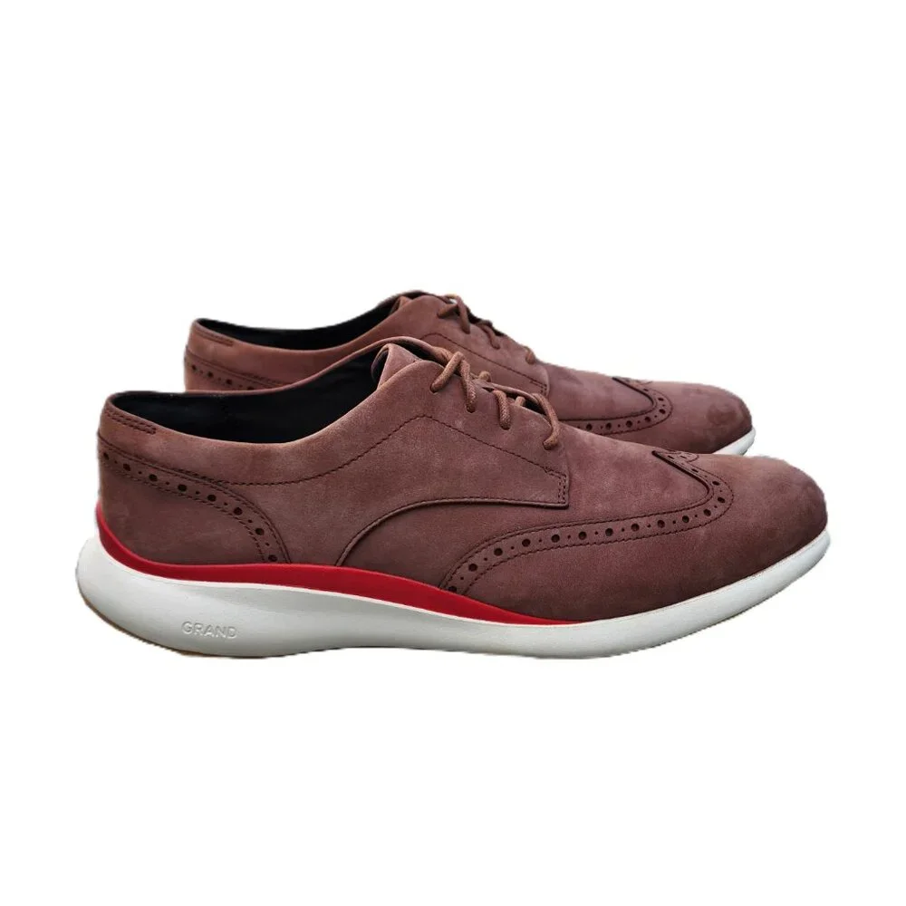 Cole Haan Original Grand Nubuck Wingtip Brogue Casual Oxfords 11 - Picture 2 of 11